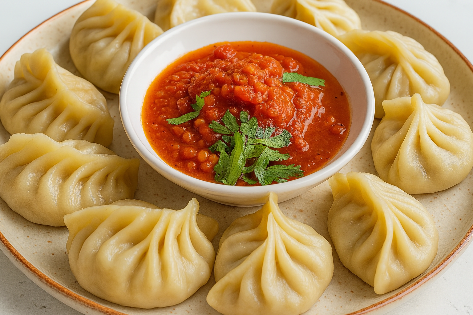 Momos (veg or chicken)